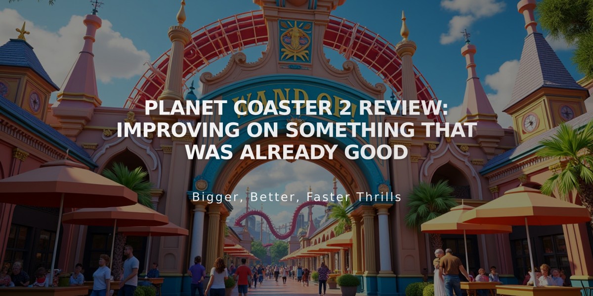 Planet Coaster 2 Review: A Masterful Evolution of Theme Park Building