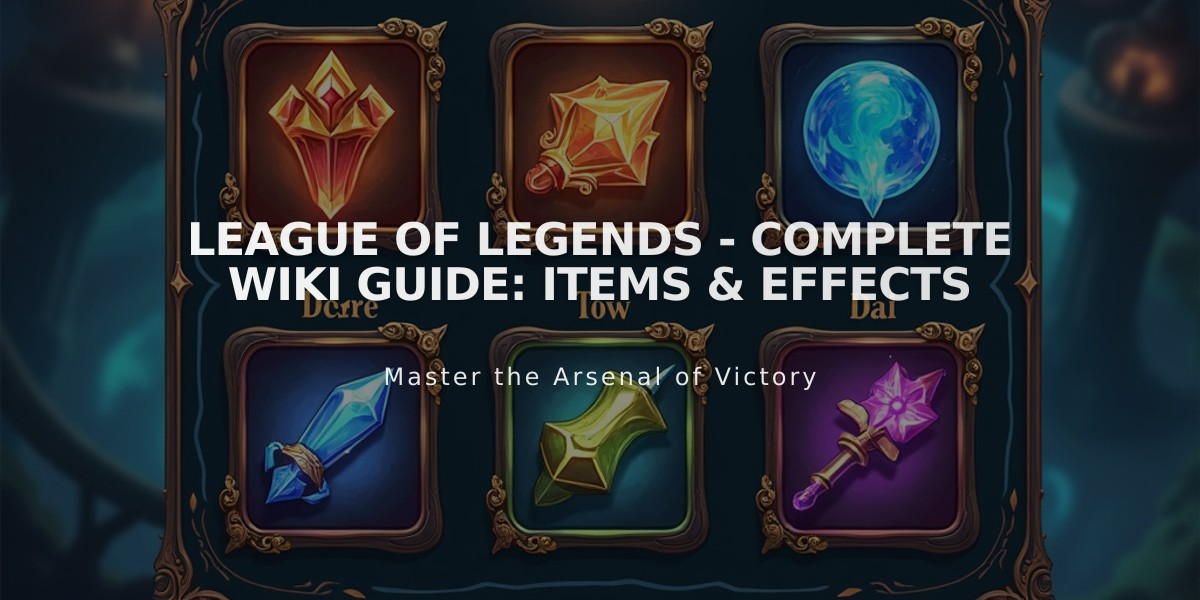 League of Legends - Complete Wiki Guide: Items & Effects