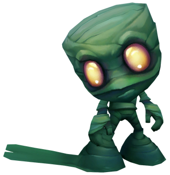 Sad mummy Amumu character pose