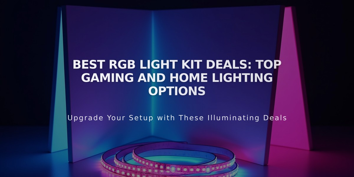 Best RGB Light Kit Deals: Top Gaming and Home Lighting Options