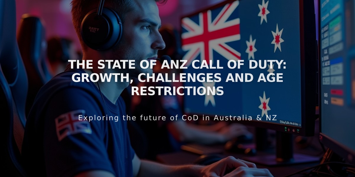 The State of ANZ Call of Duty: Growth, Challenges and Age Restrictions