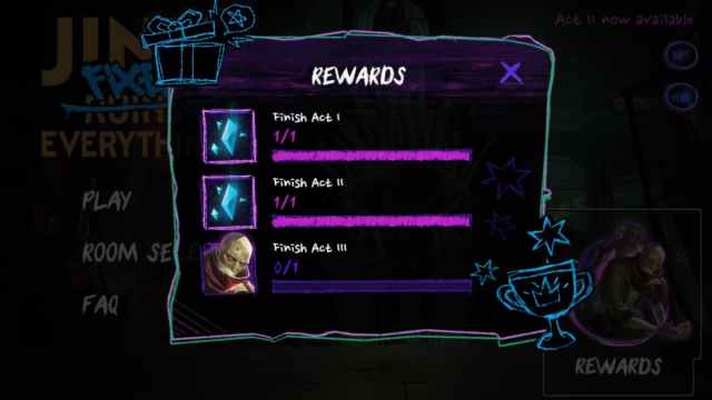 Jinx Act 2 rewards display