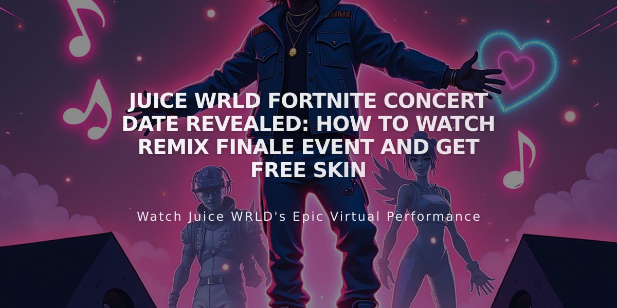 Juice WRLD Fortnite Concert Date Revealed: How to Watch Remix Finale Event and Get Free Skin