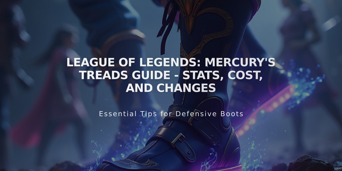 League of Legends: Mercury's Treads Guide - Stats, Cost, and Changes