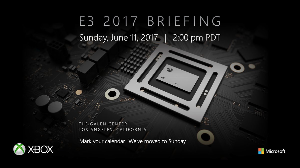 Microsoft E3 2017 event announcement