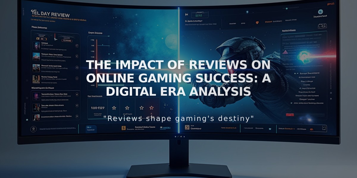 The Impact of Reviews on Online Gaming Success: A Digital Era Analysis