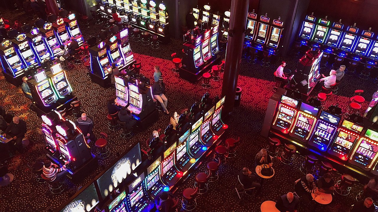 Aerial view of Las Vegas casino