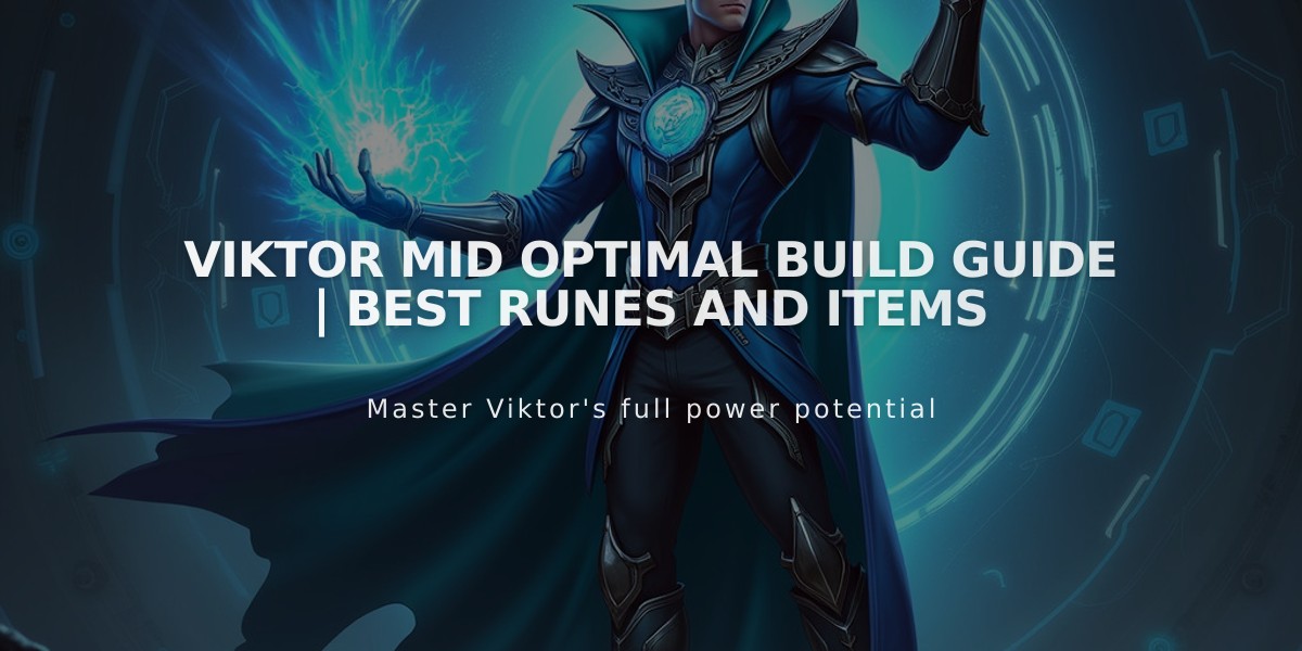 Viktor Mid Optimal Build Guide | Best Runes and Items