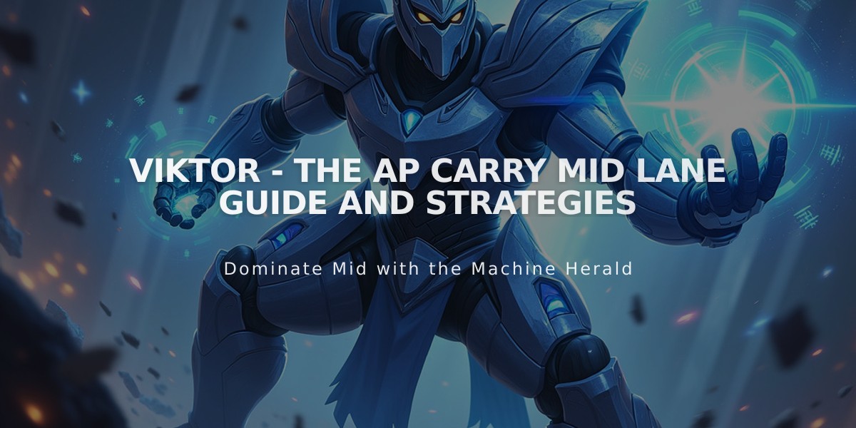 Viktor - The AP Carry Mid Lane Guide and Strategies