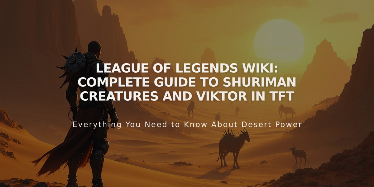 League of Legends Wiki: Complete Guide to Shuriman Creatures and Viktor in TFT