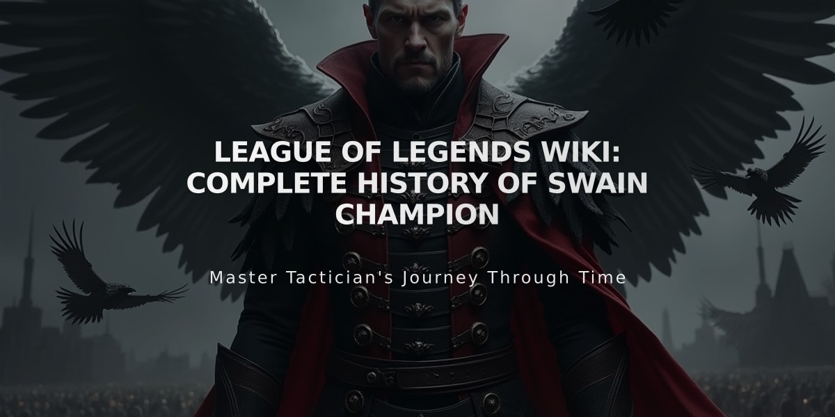 League of Legends Wiki: Complete History of Swain Champion