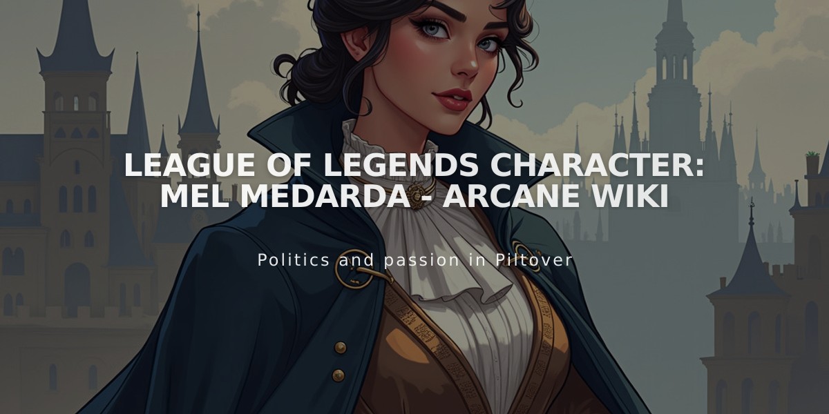 League of Legends Character: Mel Medarda - Arcane Wiki