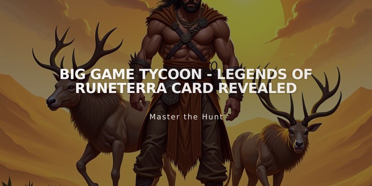 Big Game Tycoon - Legends of Runeterra Card Revealed