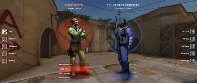 Two players in Counter-Strike 2