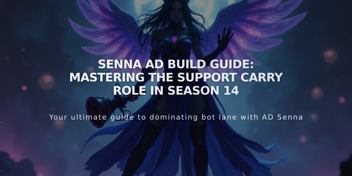 Senna AD Build Guide: Mastering the Support Carry Role In Season 14