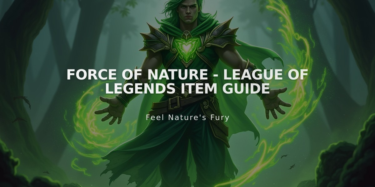 Force of Nature - League of Legends Item Guide