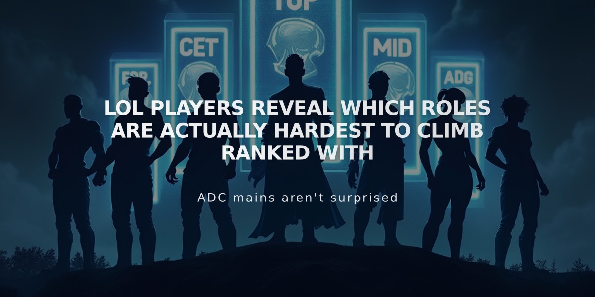 LoL Players Reveal Which Roles Are Actually Hardest to Climb Ranked With