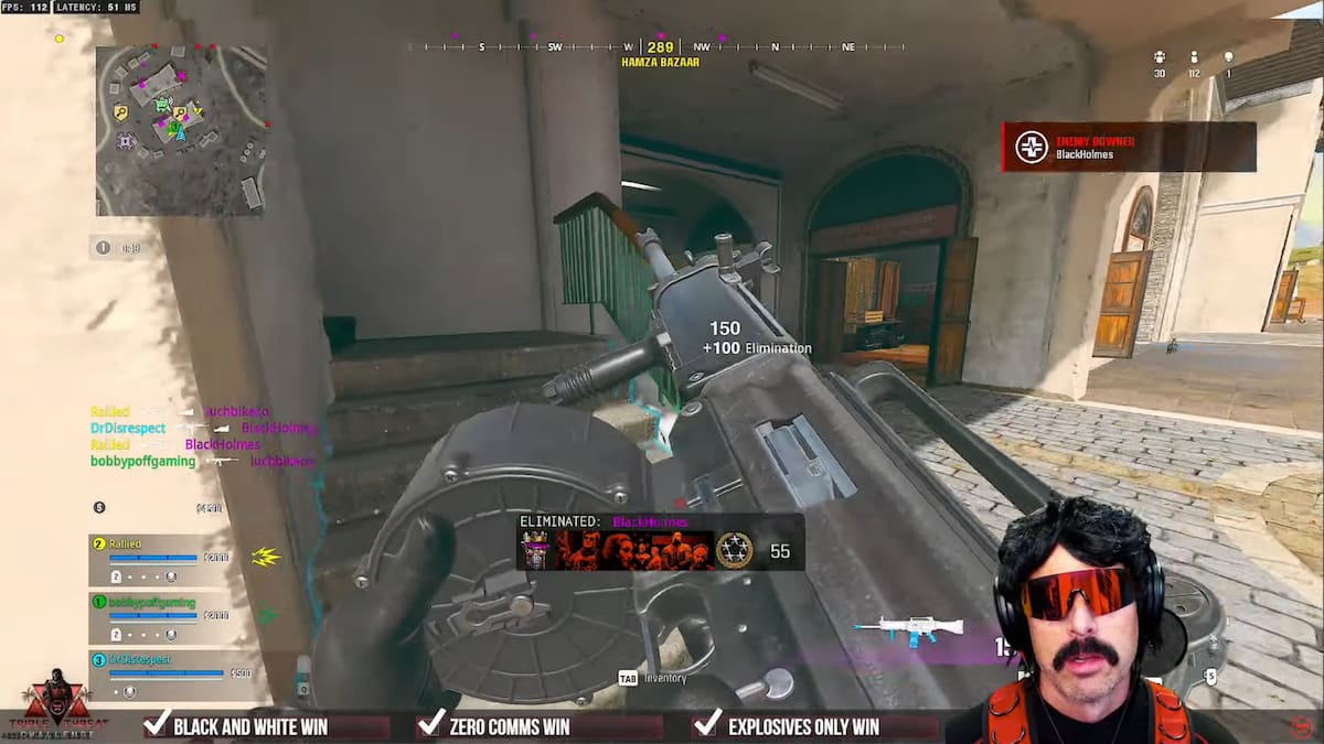 Dr Disrespect streaming Call of Duty