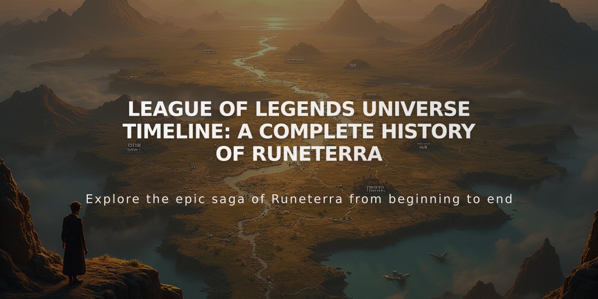 League of Legends Universe Timeline: A Complete History of Runeterra