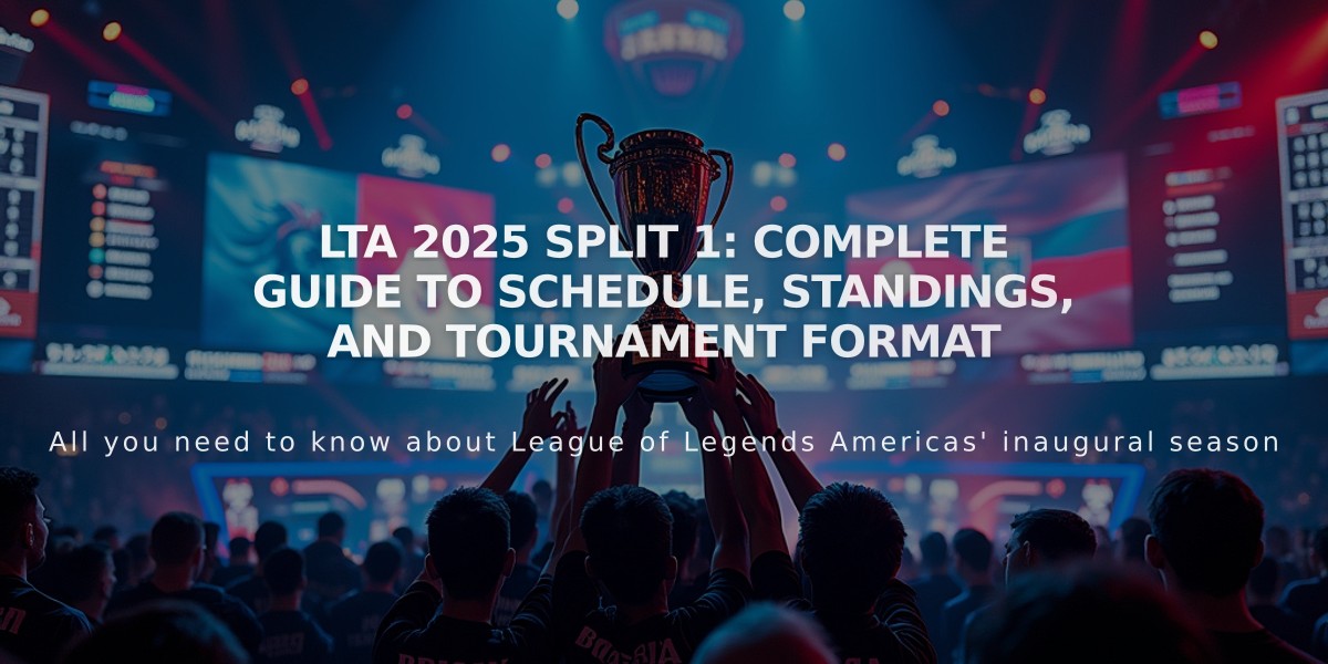 LTA 2025 Split 1: Complete Guide to Schedule, Standings, and Tournament Format