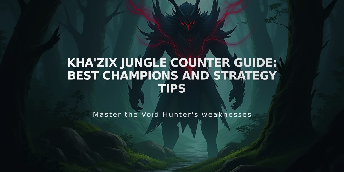 Kha'Zix Jungle Counter Guide: Best Champions and Strategy Tips