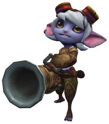 Yordle carrying a large cannon