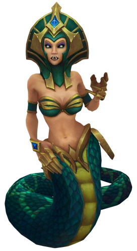 Cassiopeia, snake woman League champion