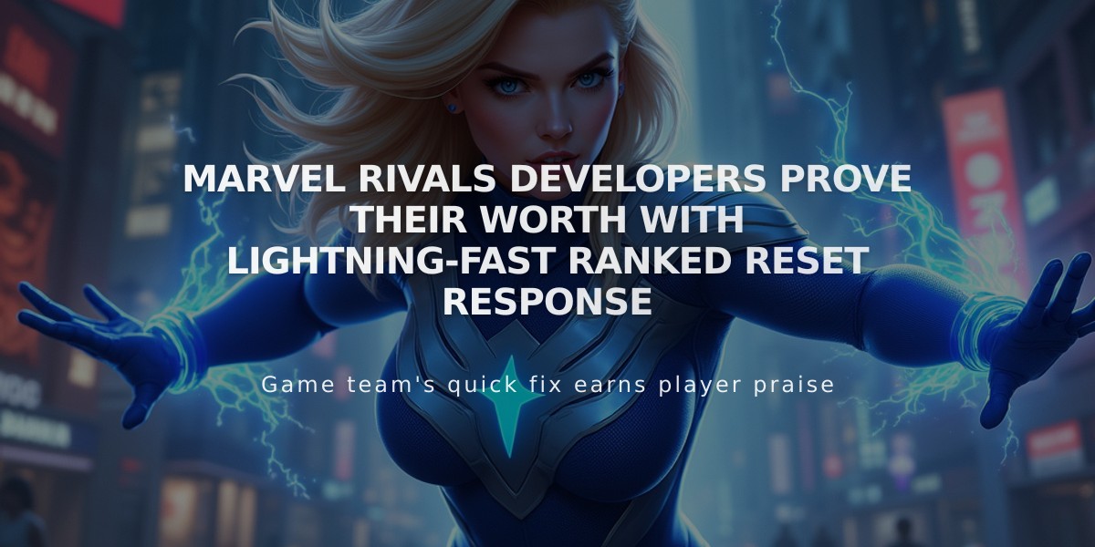 Marvel Rivals Developers Prove Their Worth With Lightning-Fast Ranked Reset Response