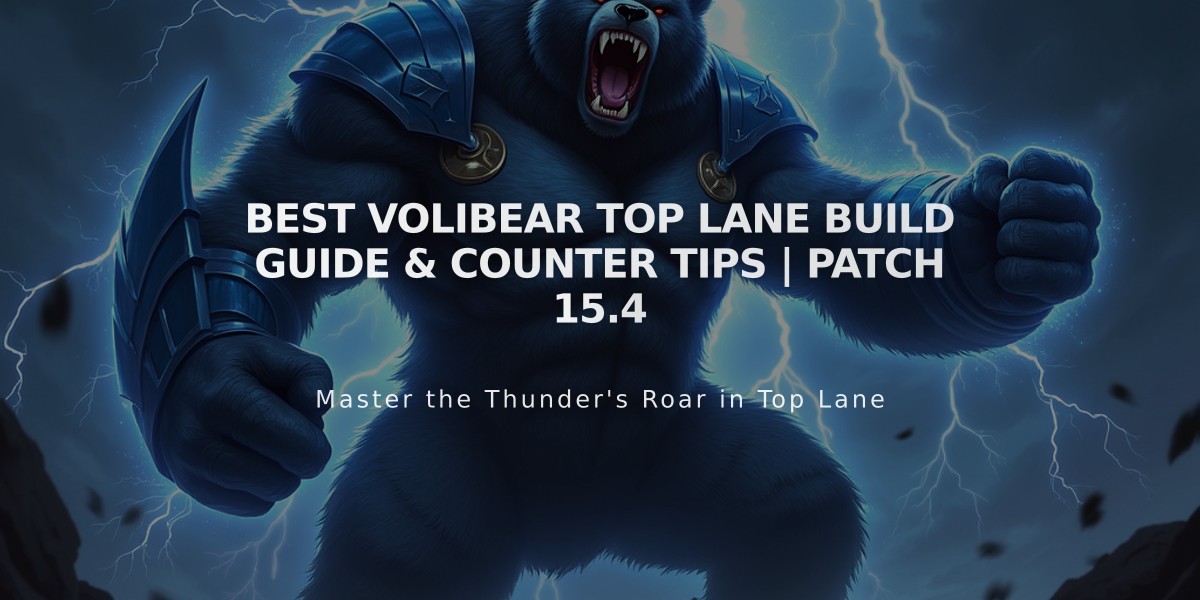 Best Volibear Top Lane Build Guide & Counter Tips | Patch 15.4