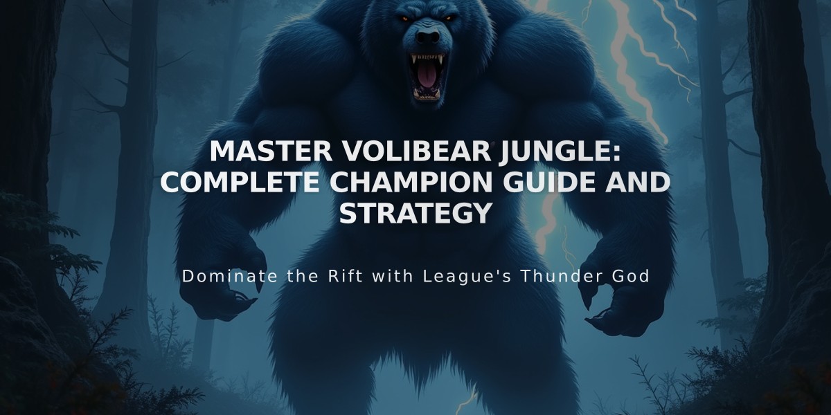 Master Volibear Jungle: Complete Champion Guide and Strategy