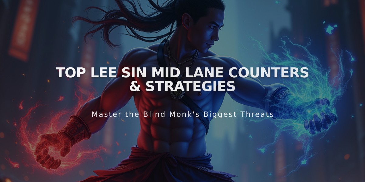 Top Lee Sin Mid Lane Counters & Strategies