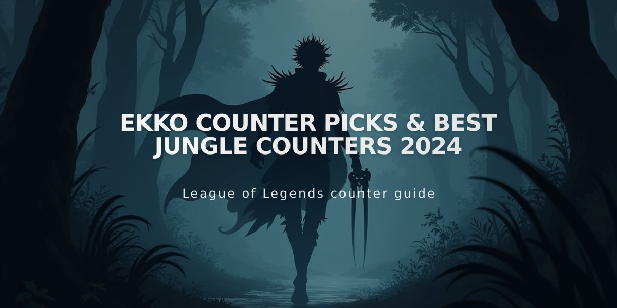 Ekko Counter Picks & Best Jungle Counters 2024