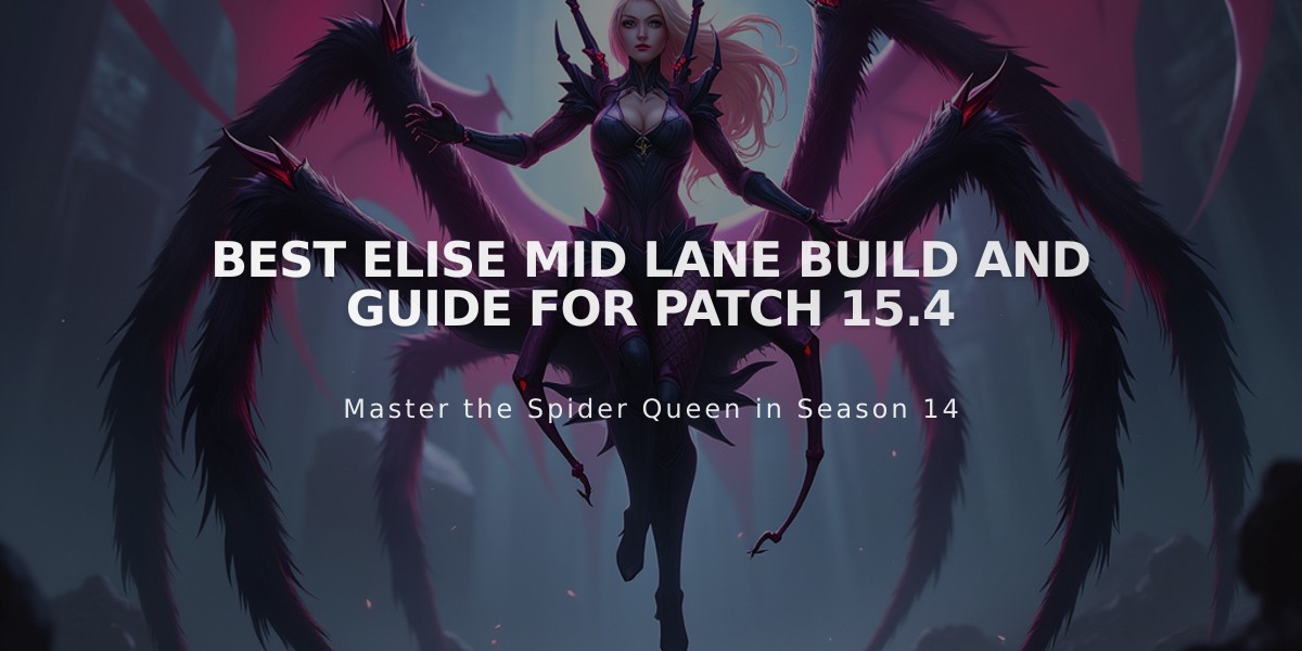 Best Elise Mid Lane Build and Guide for Patch 15.4