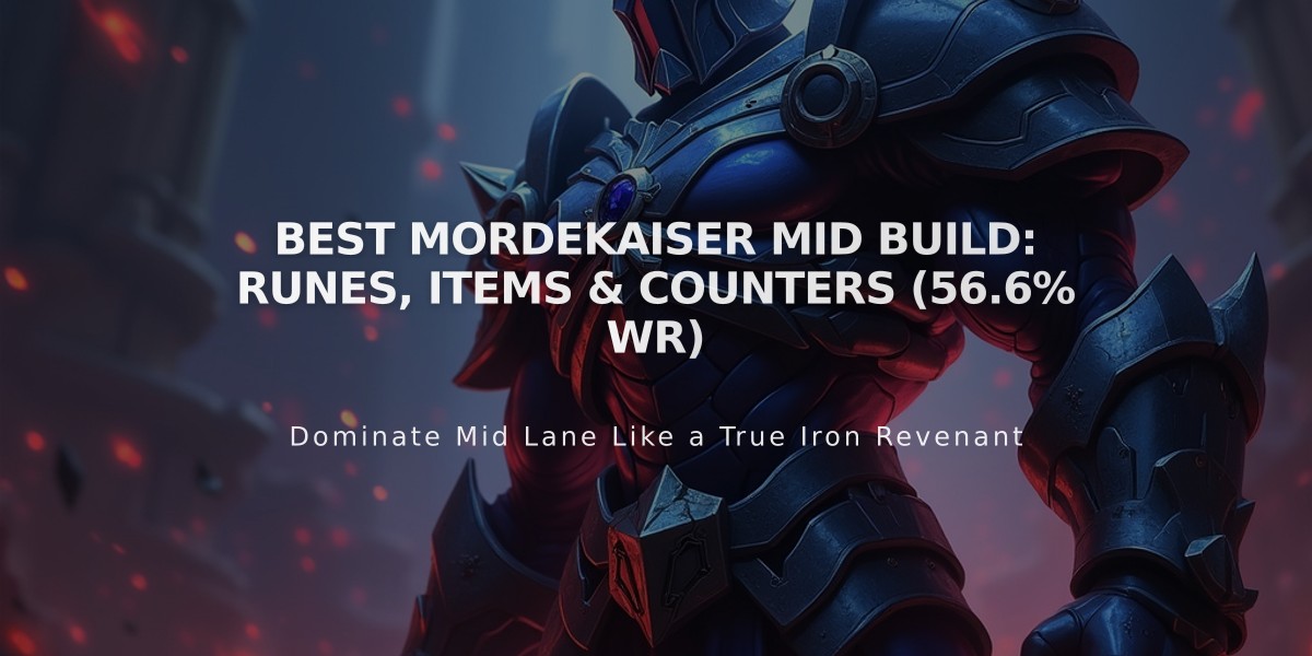 Best Mordekaiser Mid Build: Runes, Items & Counters (56.6% WR)