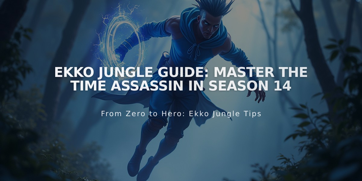 Ekko Jungle Guide: Master the Time Assassin in Season 14