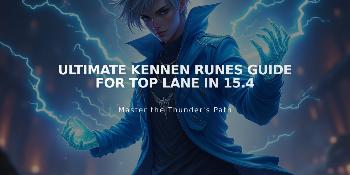 Ultimate Kennen Runes Guide for Top Lane in 15.4