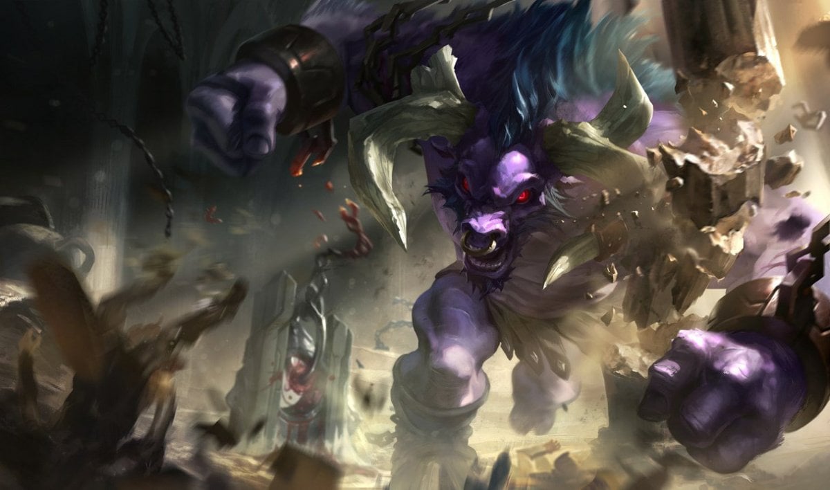 Alistar the Minotaur charging forward