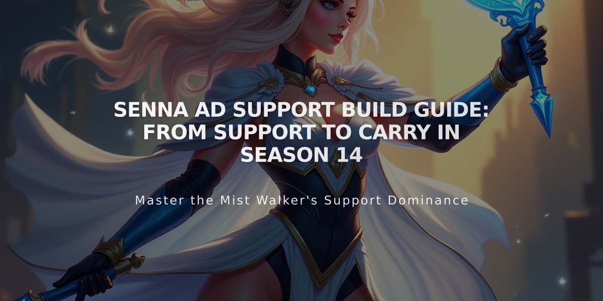 Senna AD Support Build Guide: From Support to Carry in Season 14