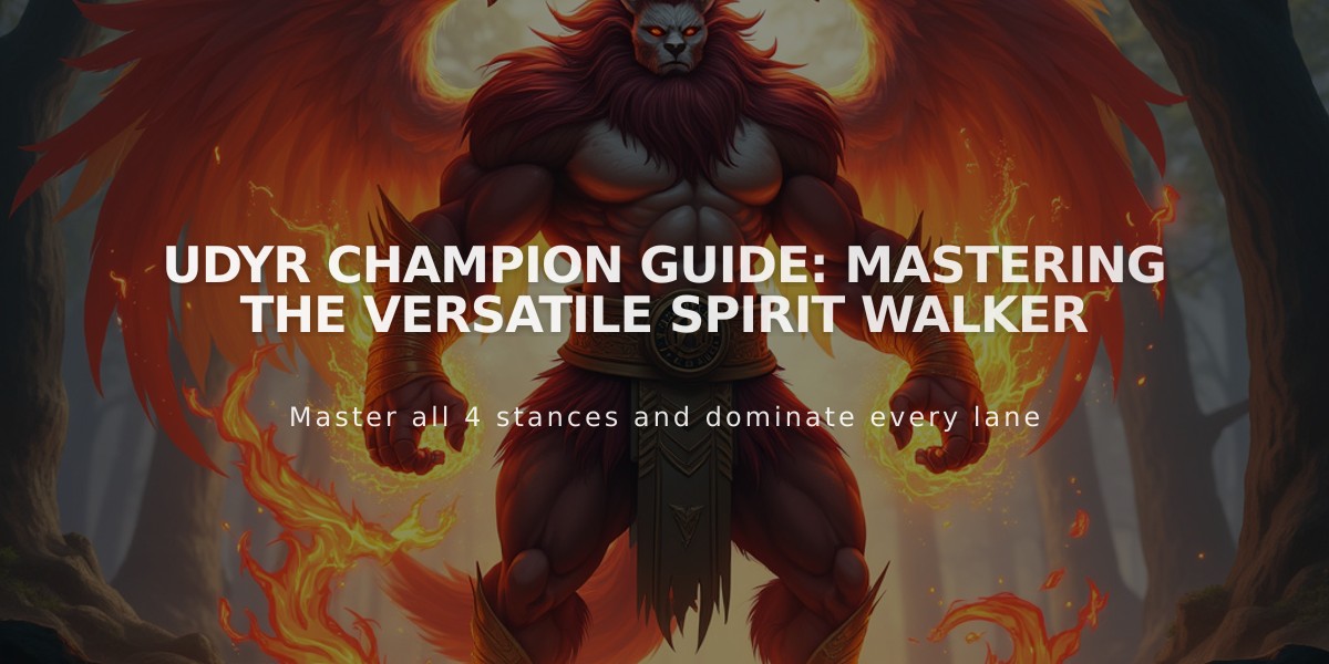 Udyr Champion Guide: Mastering The Versatile Spirit Walker