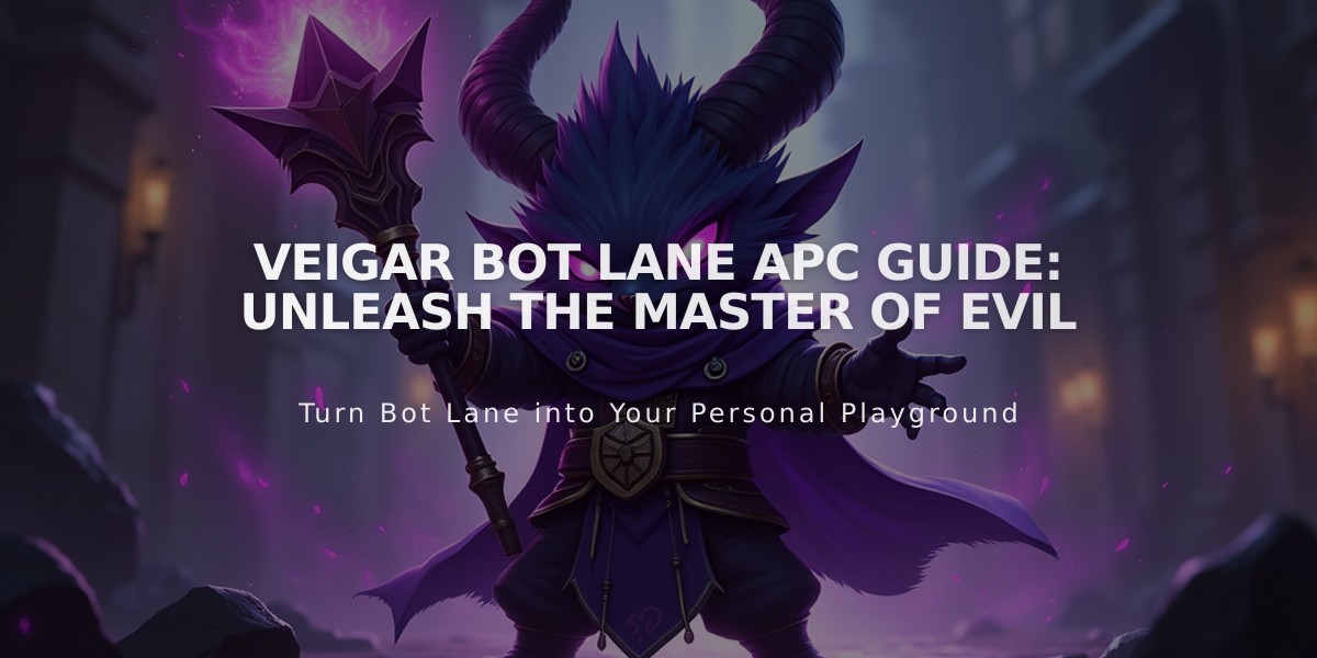 Veigar Bot Lane APC Guide: Unleash The Master of Evil