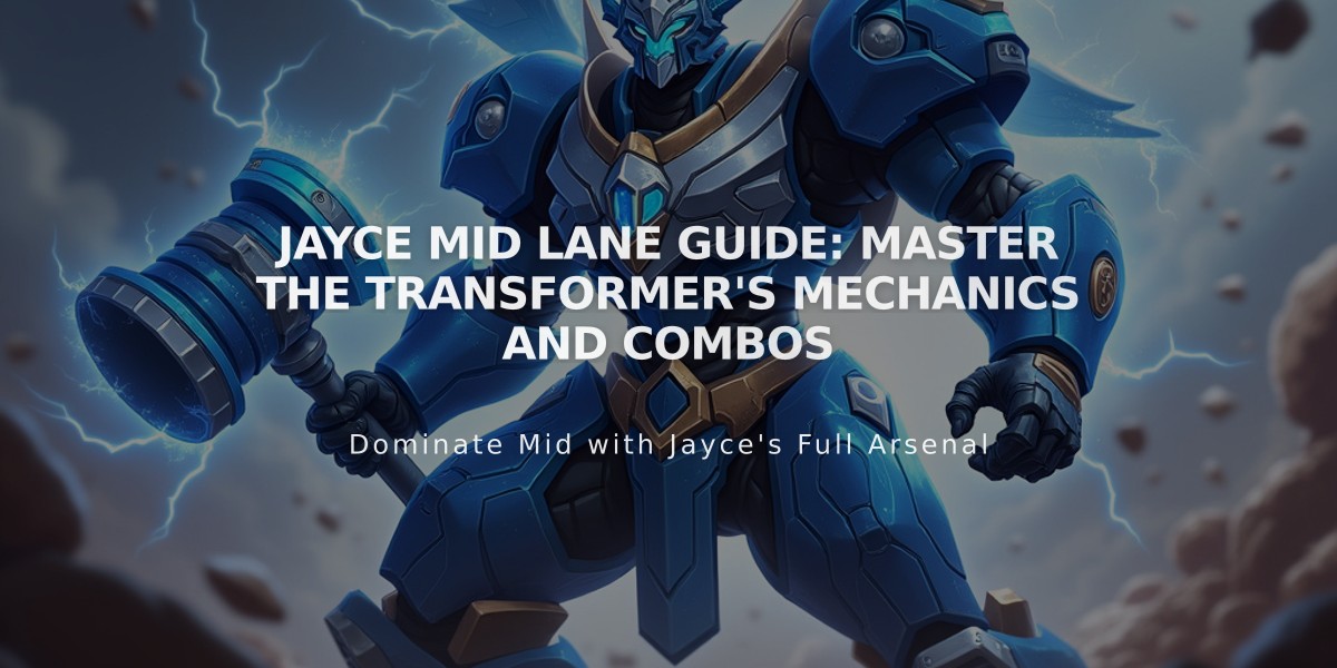 Jayce Mid Lane Guide: Master the Transformer's Mechanics and Combos