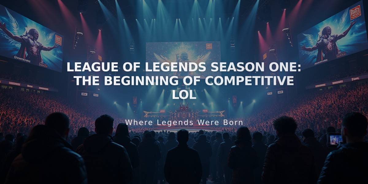 League of Legends Season One: The Beginning of Competitive LoL