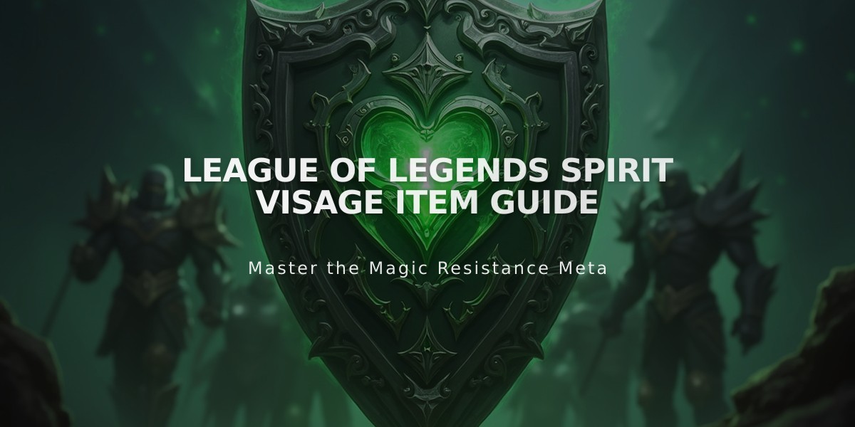 League of Legends Spirit Visage Item Guide