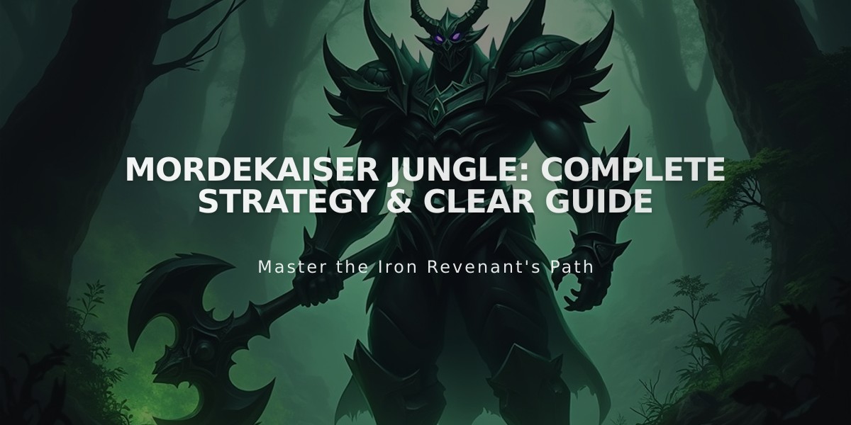 Mordekaiser Jungle: Complete Strategy & Clear Guide