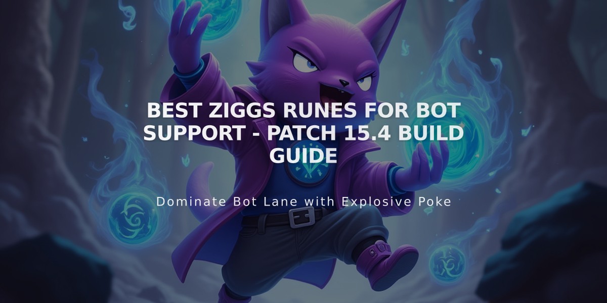 Best Ziggs Runes for Bot Support - Patch 15.4 Build Guide