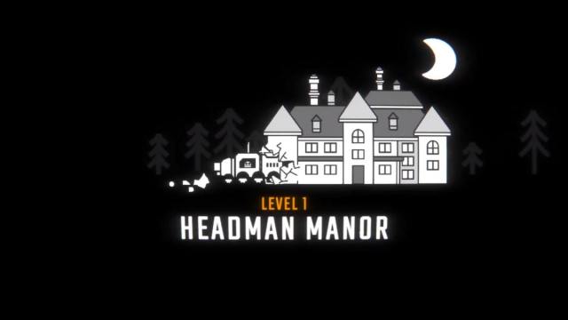 Headman Manor at night illustration